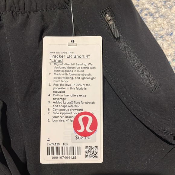 Lululemon tracker low rise short NWT - Picture 2 of 4